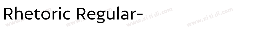 Rhetoric Regular字体转换 Rhetoric Regular字体转换